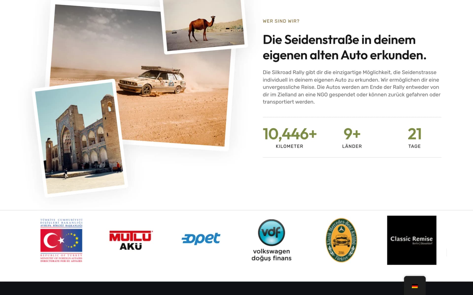 »Wer sind wir« — Konzept & Kennzahlen der Rally