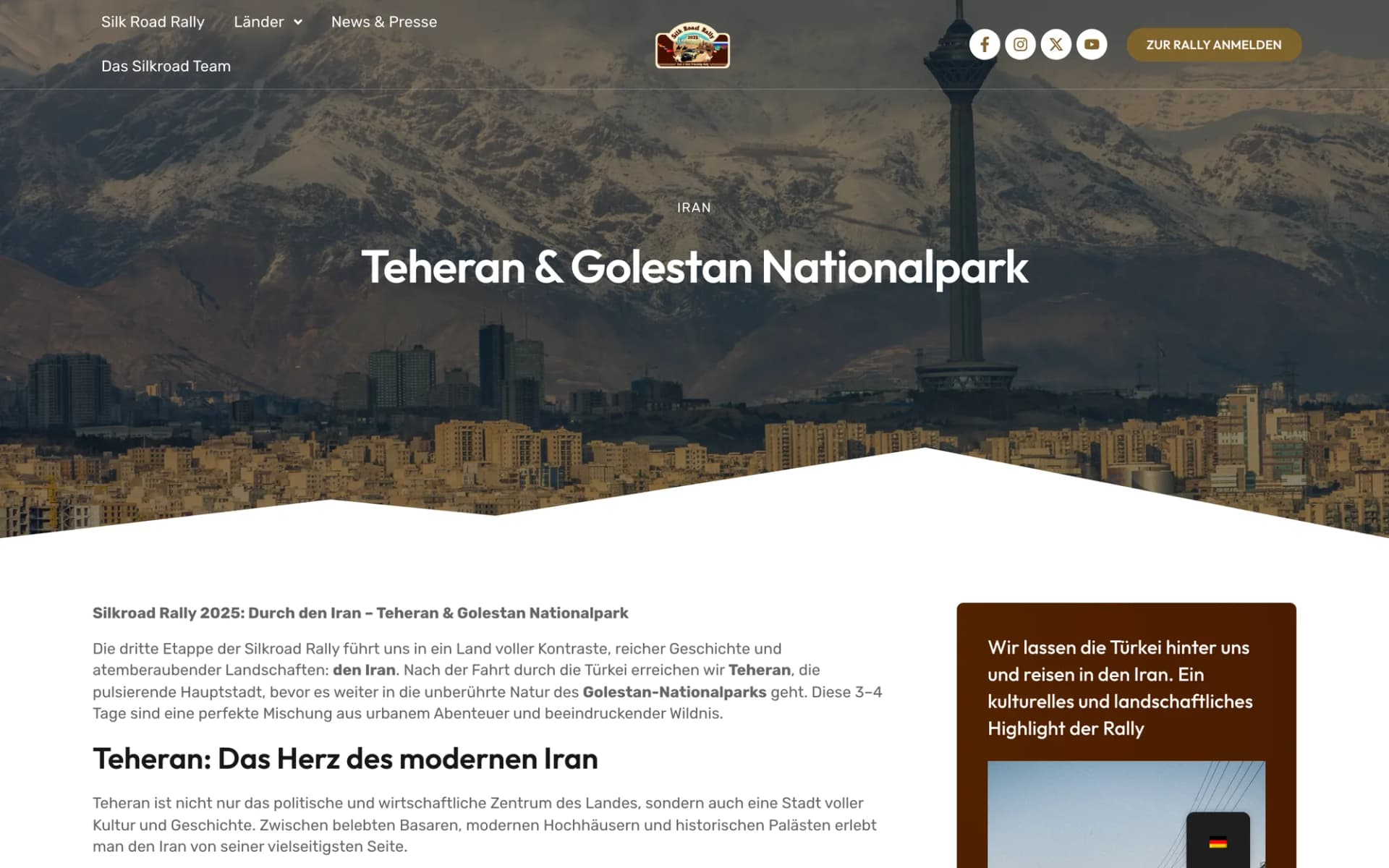 Länder-Story »Teheran & Golestan Nationalpark«: die dritte Etappe als eigenständiges Kapitel.