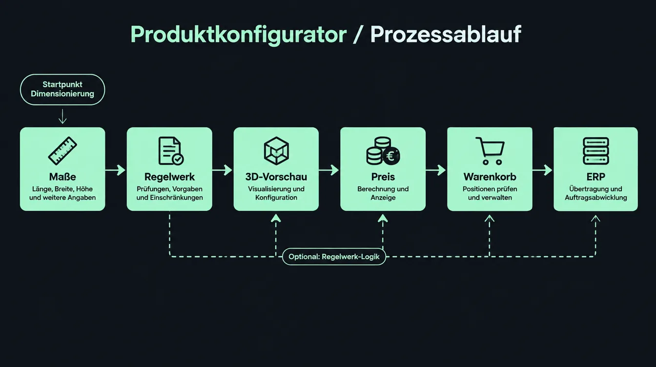 Schema Produktkonfigurator-Ablauf