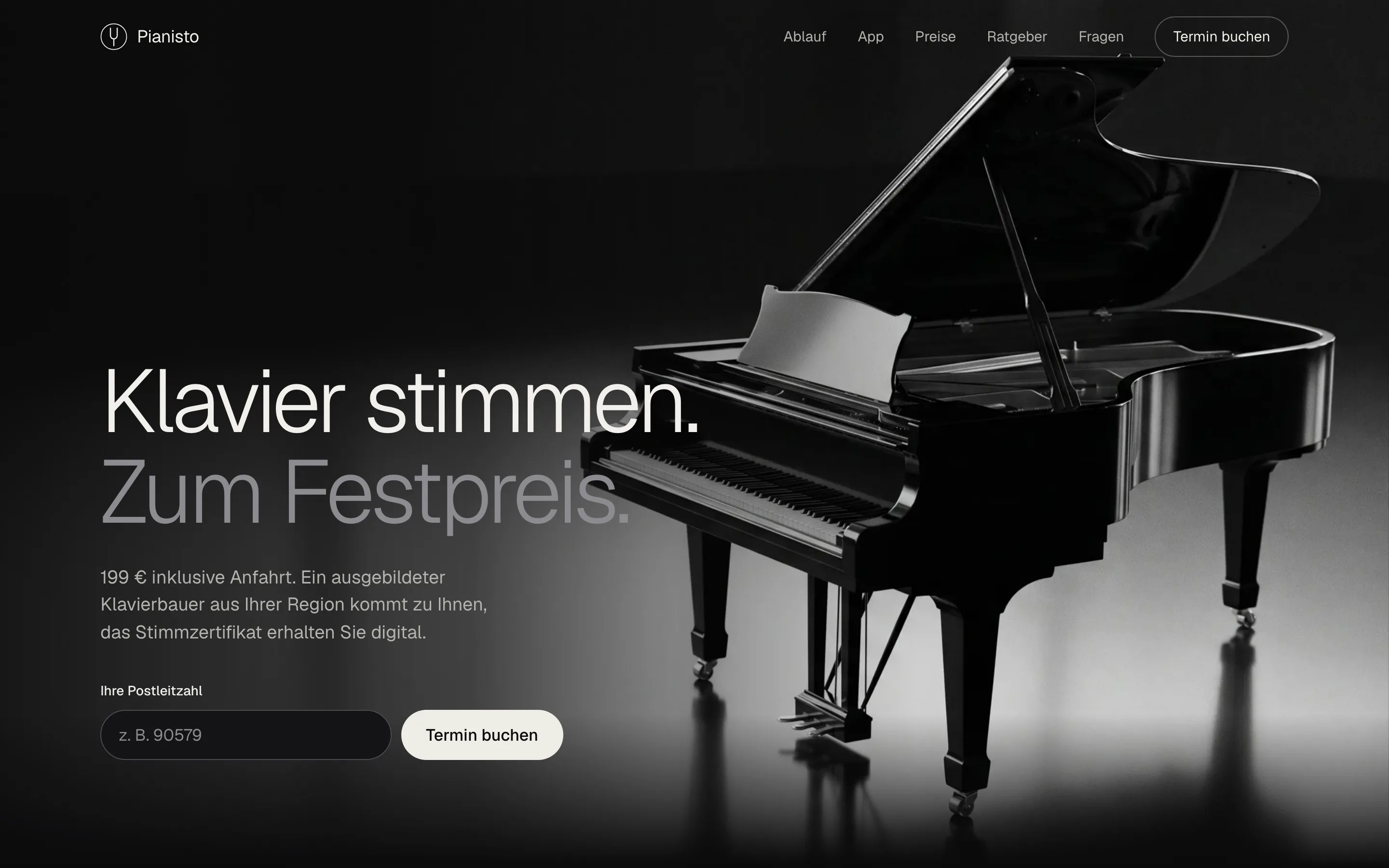 Pianisto — Klavierstimmen zum Festpreis